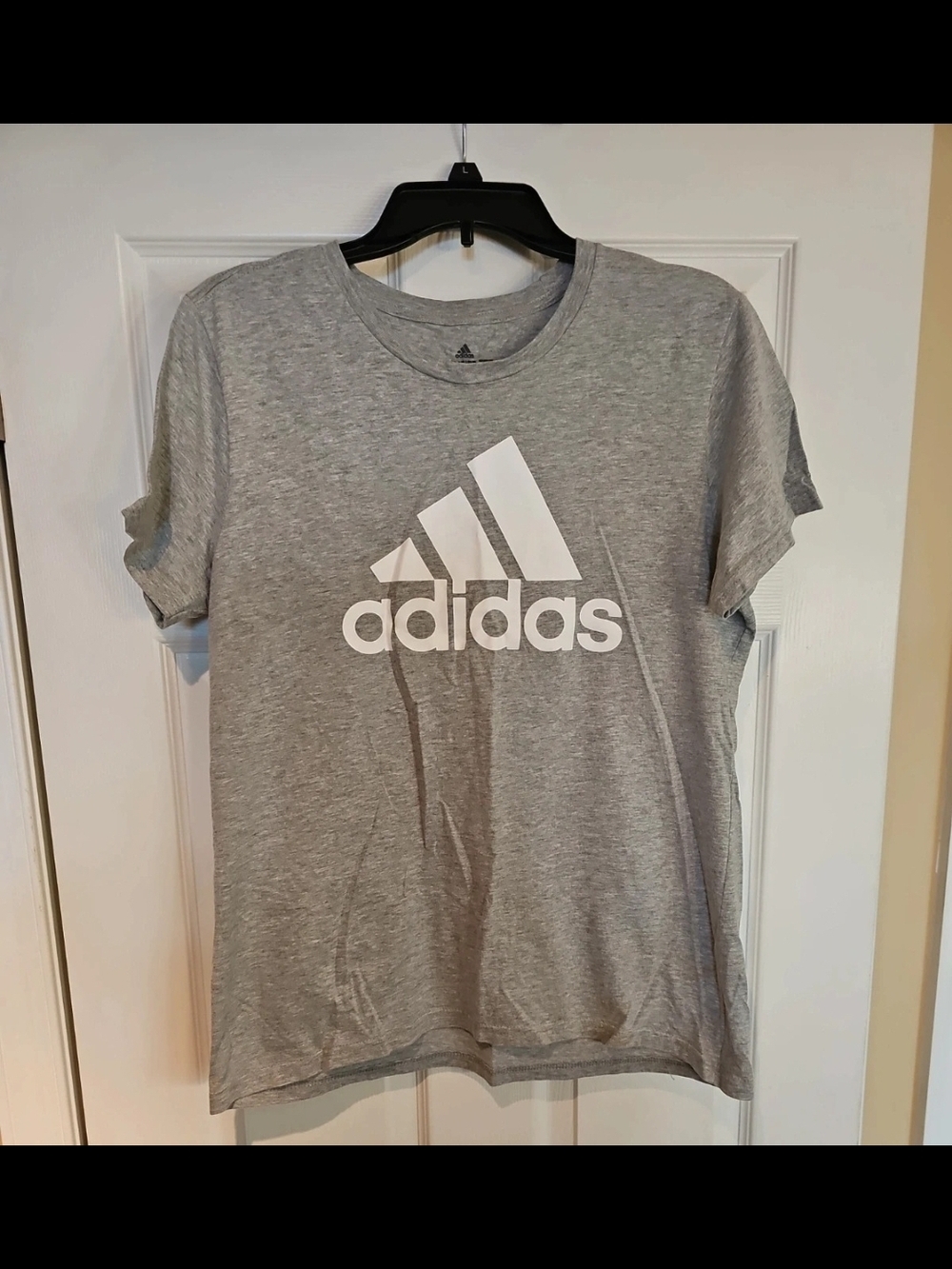 Adidas Womens Grey Logo T-Shirt Large